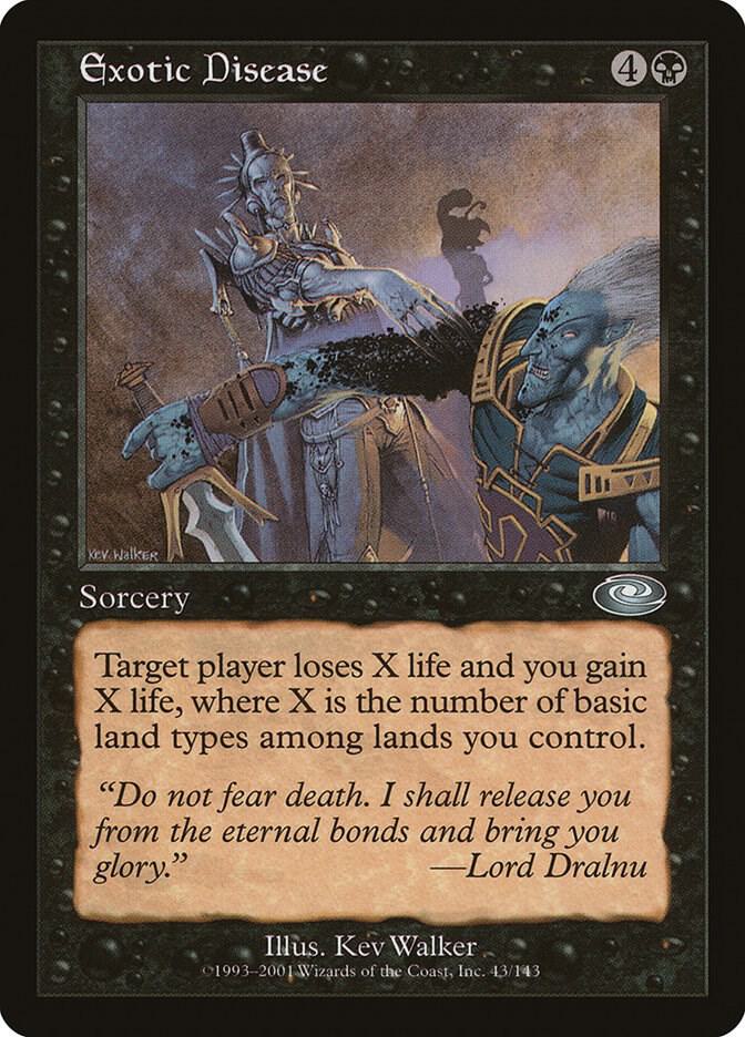 Exotic Disease 43 card from Planeshift