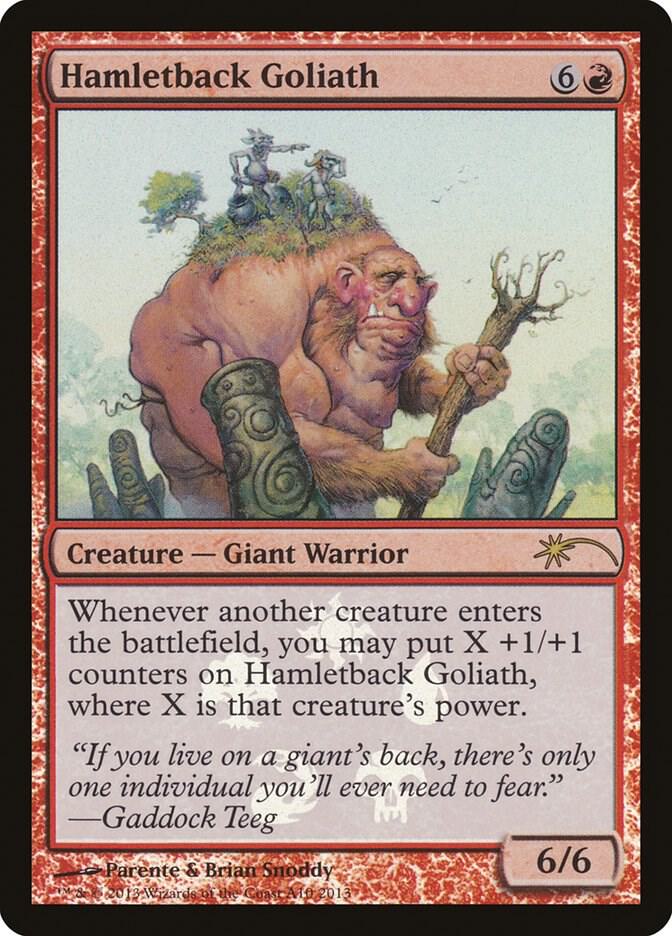 Hamletback Goliath A10 card from Media Promos