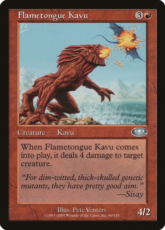 Flametongue Kavu 60 card from Planeshift