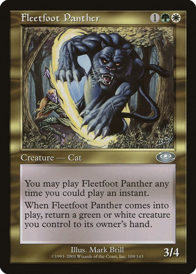 Fleetfoot Panther 108 card from Planeshift