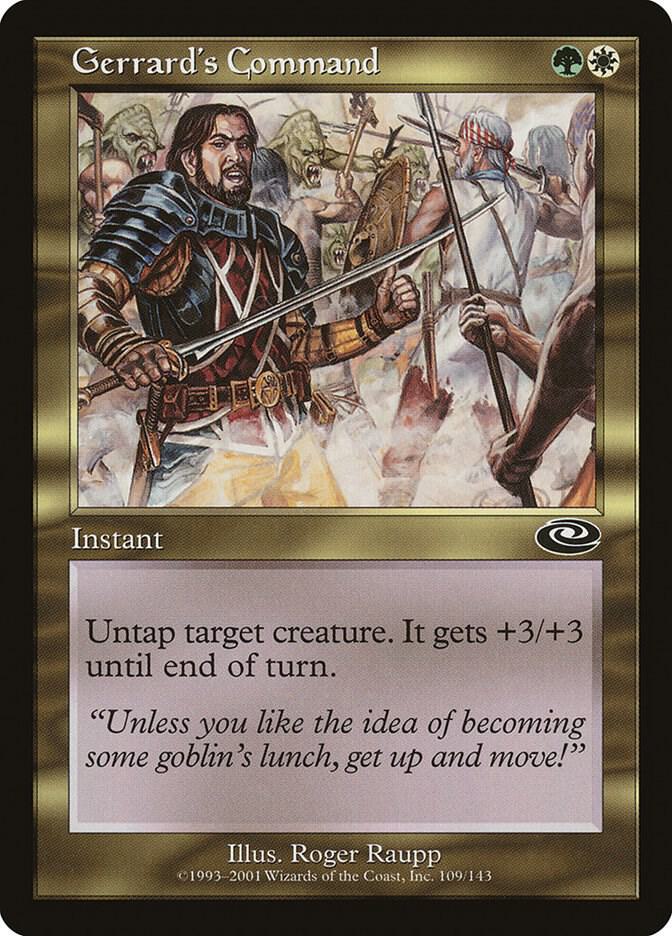 Gerrard's Command 109 card from Planeshift