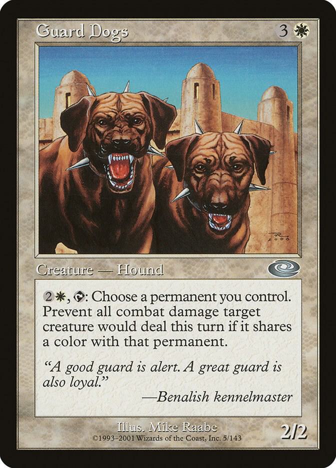 Guard Dogs 5 card from Planeshift