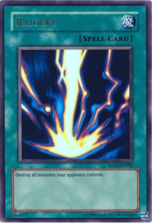 Raigeki RP01-EN005 card from Retro Pack