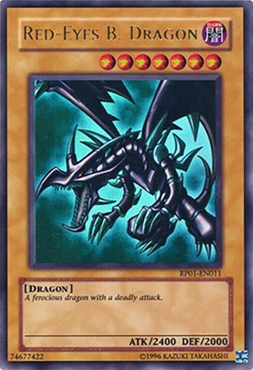 Red-Eyes B. Dragon RP01-EN011 card from Retro Pack