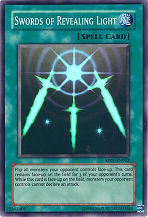 Swords of Revealing Light RP01-EN012 card from Retro Pack