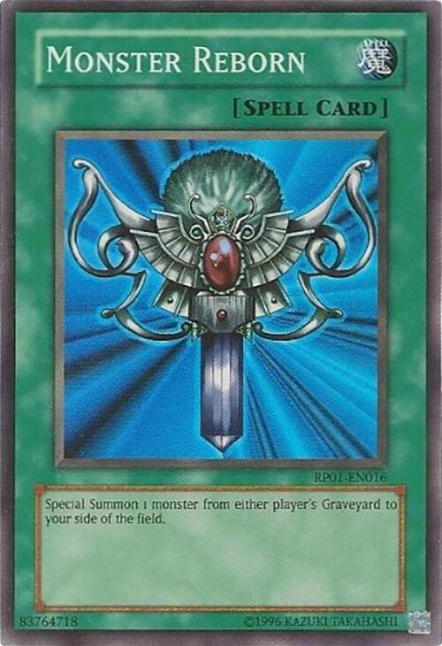 Monster Reborn RP01-EN016 card from Retro Pack