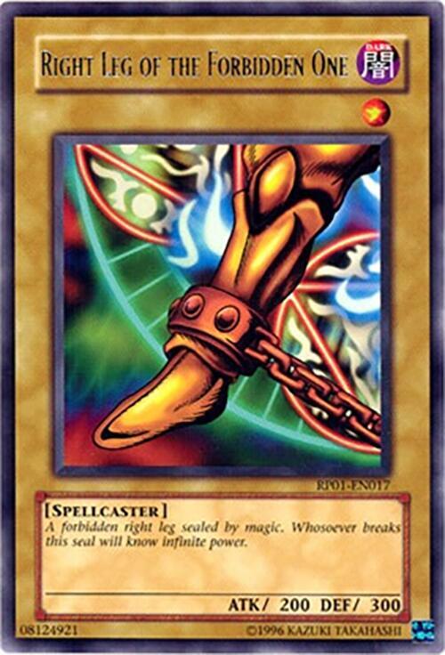 Right Leg of the Forbidden One RP01-EN017 card from Retro Pack