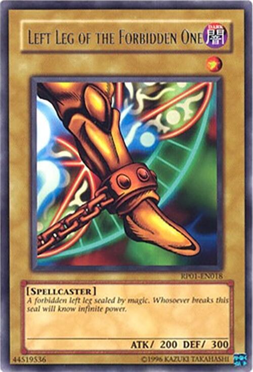 Left Leg of the Forbidden One RP01-EN018 card from Retro Pack