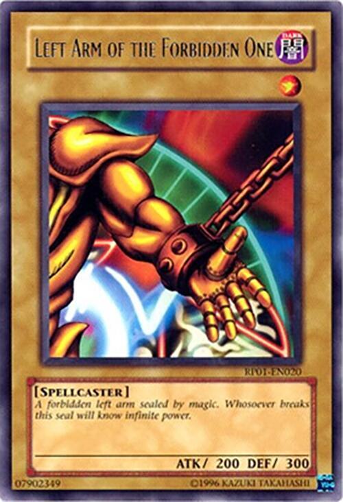 Left Arm of the Forbidden One RP01-EN020 card from Retro Pack