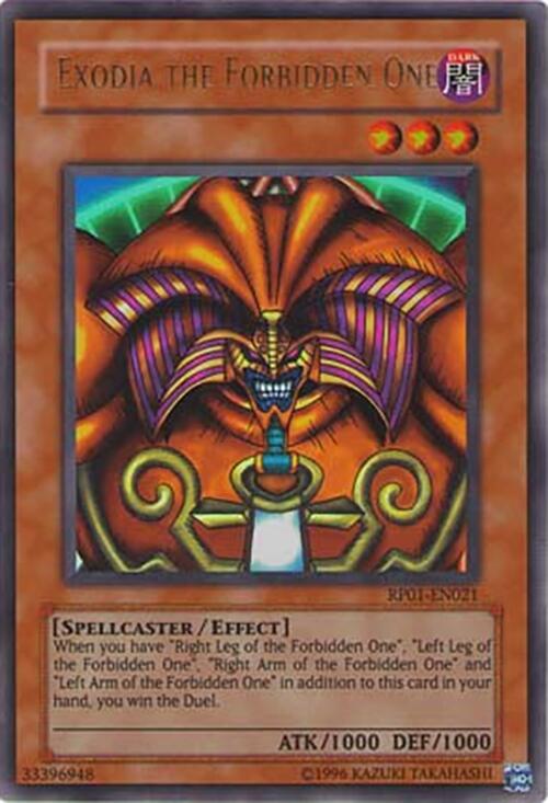 Exodia the Forbidden One RP01-EN021 card from Retro Pack
