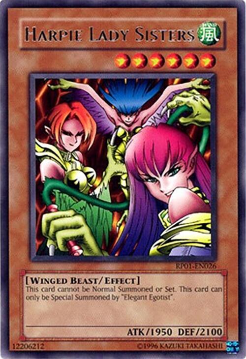Harpie Lady Sisters RP01-EN026 card from Retro Pack