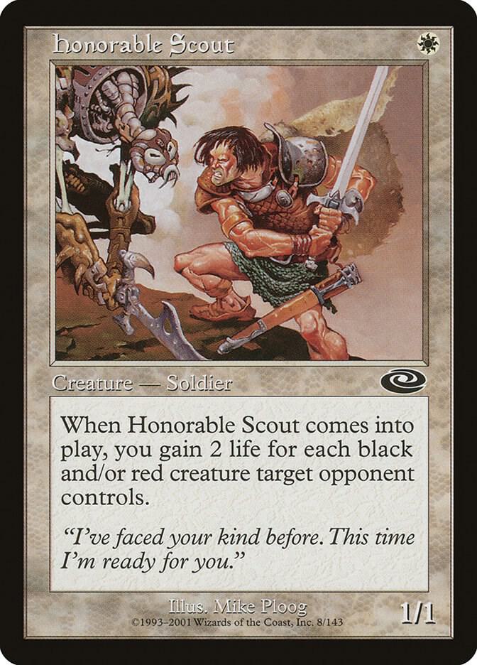 Honorable Scout 8 card from Planeshift