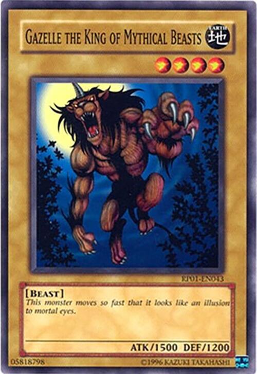 Gazelle the King of Mythical Beasts RP01-EN043 card from Retro Pack