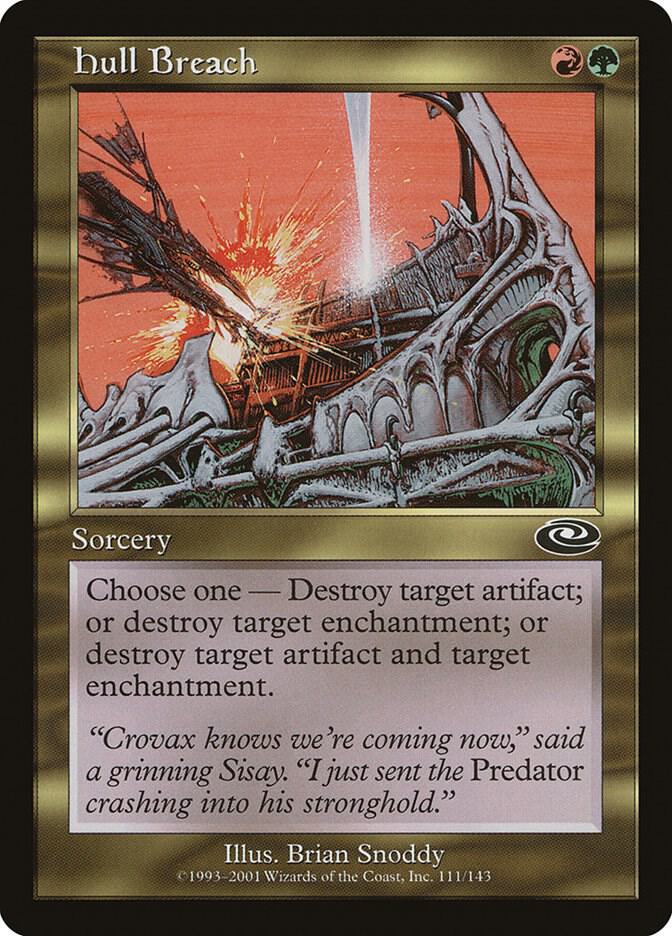 Hull Breach 111 card from Planeshift