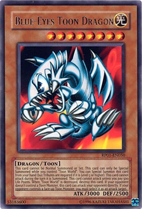 Blue-Eyes Toon Dragon RP01-EN050 card from Retro Pack