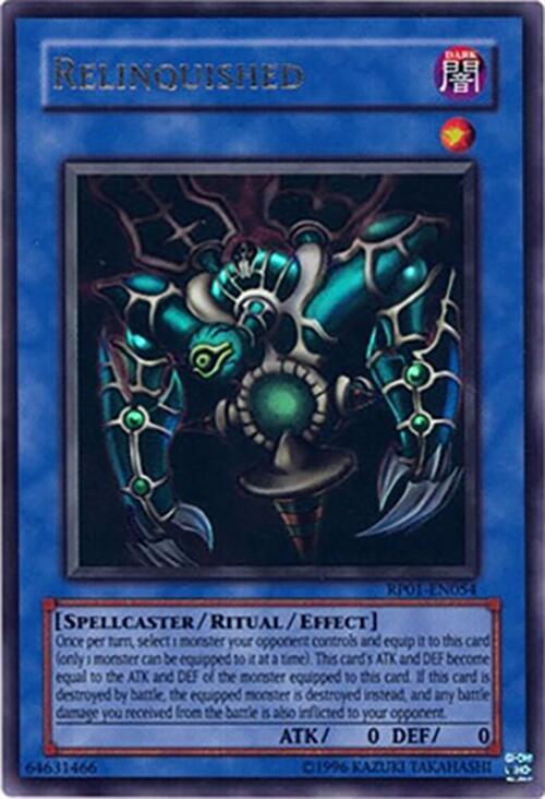 Relinquished RP01-EN054 card from Retro Pack