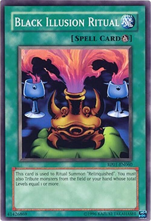 Black Illusion Ritual RP01-EN060 card from Retro Pack