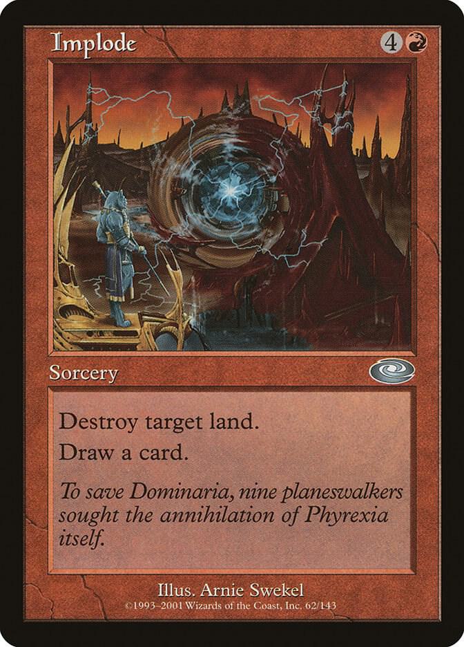 Implode 62 card from Planeshift