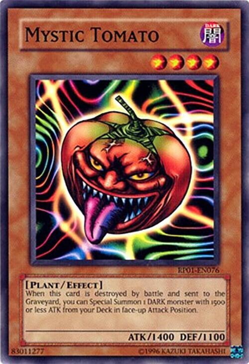 Mystic Tomato RP01-EN076 card from Retro Pack