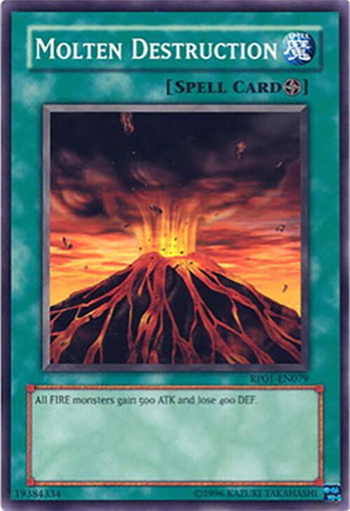 Molten Destruction RP01-EN079 card from Retro Pack