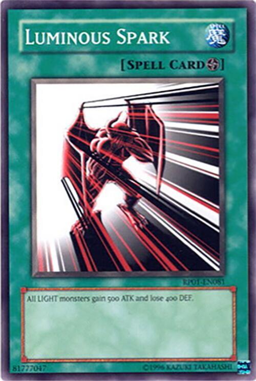Luminous Spark RP01-EN081 card from Retro Pack