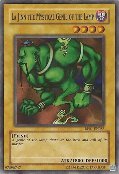 La Jinn the Mystical Genie of the Lamp RP01-EN085 card from Retro Pack