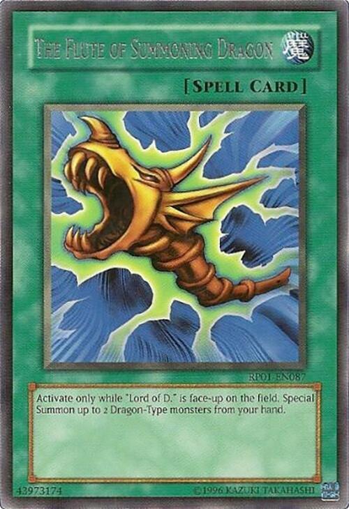 The Flute of Summoning Dragon RP01-EN087 card from Retro Pack