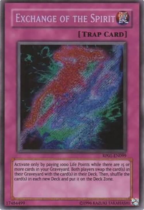 Exchange of the Spirit RP01-EN099 card from Retro Pack