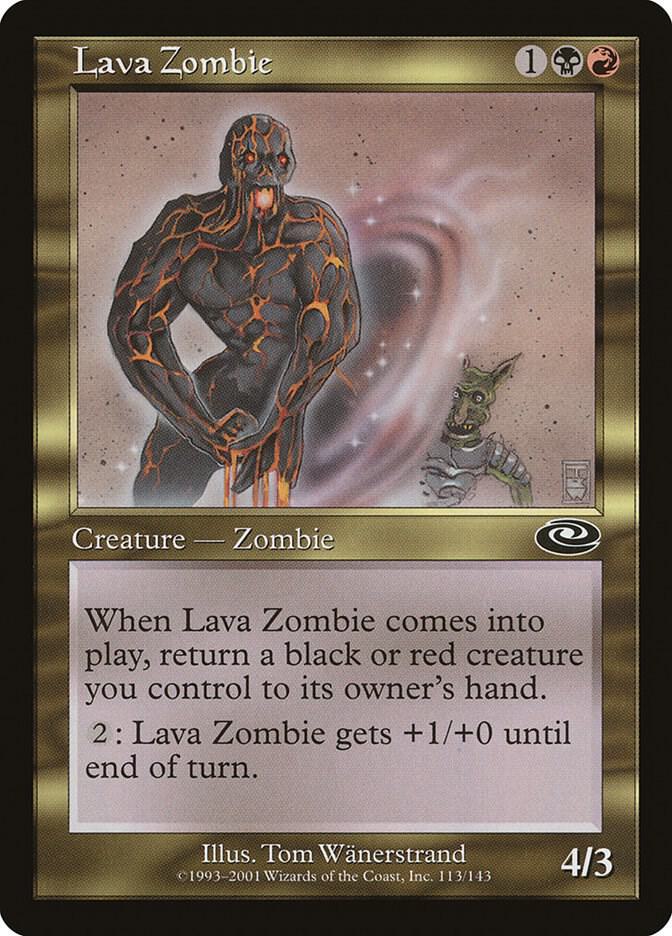 Lava Zombie 113 card from Planeshift