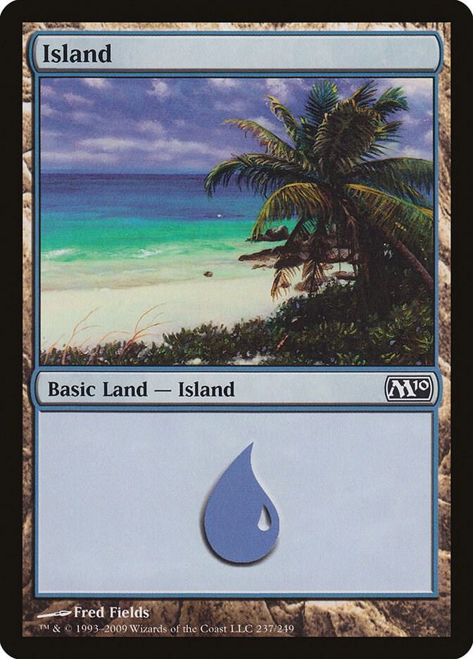 Island 237 card from Magic 2010 (M10)