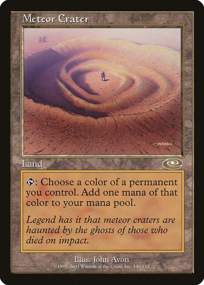 Meteor Crater 140 card from Planeshift