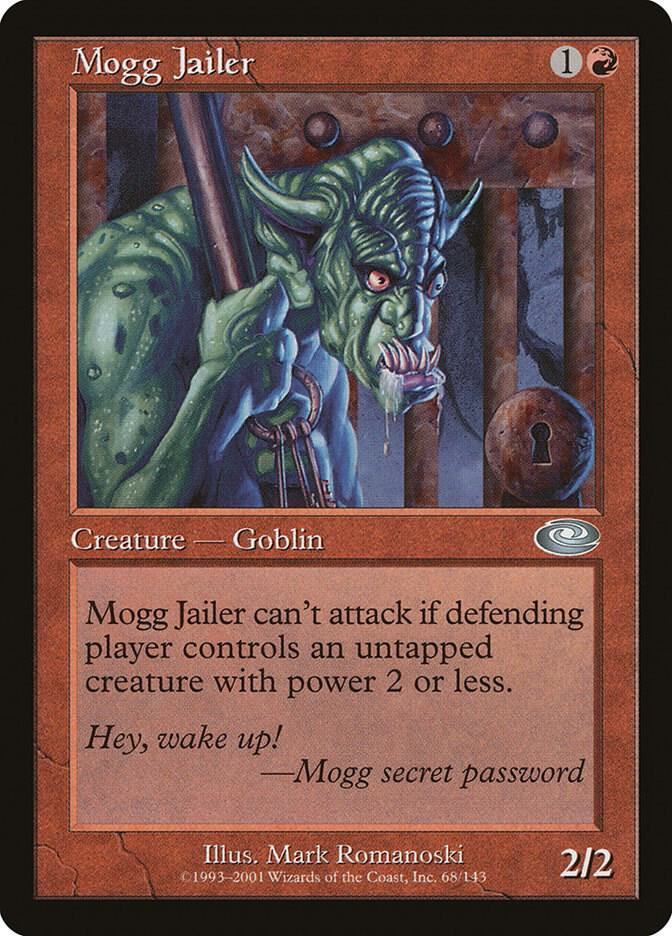 Mogg Jailer 68 card from Planeshift