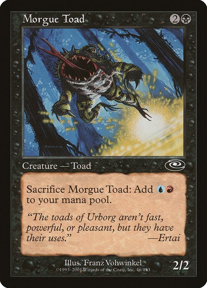 Morgue Toad 46 card from Planeshift