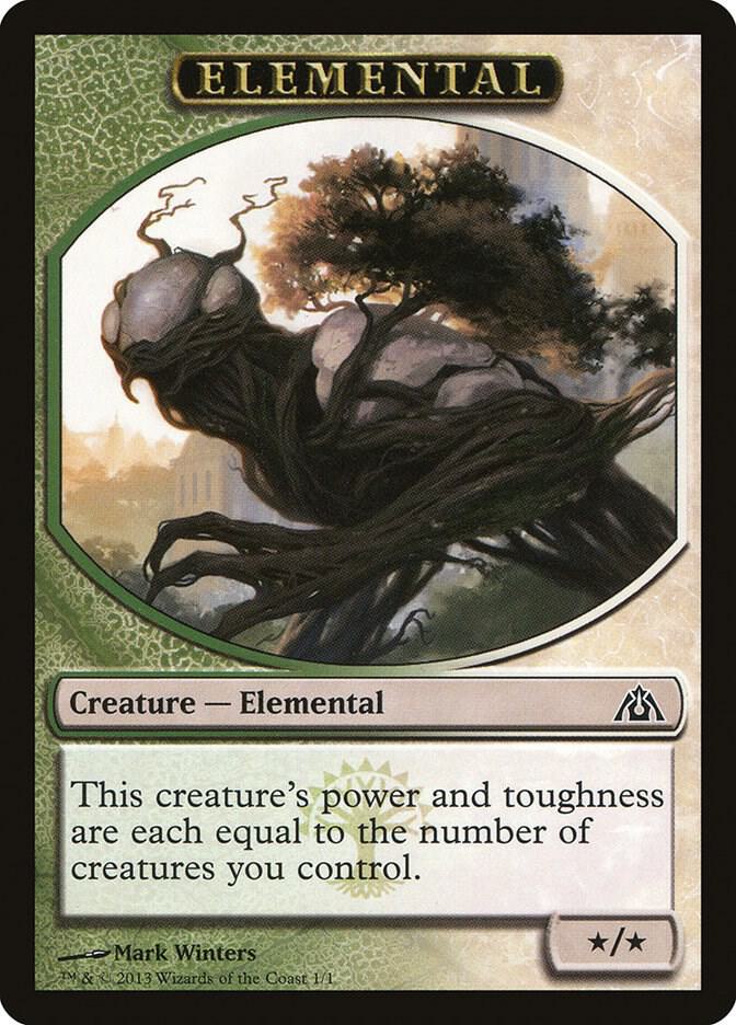 Elemental Token 1 card from Dragon's Maze