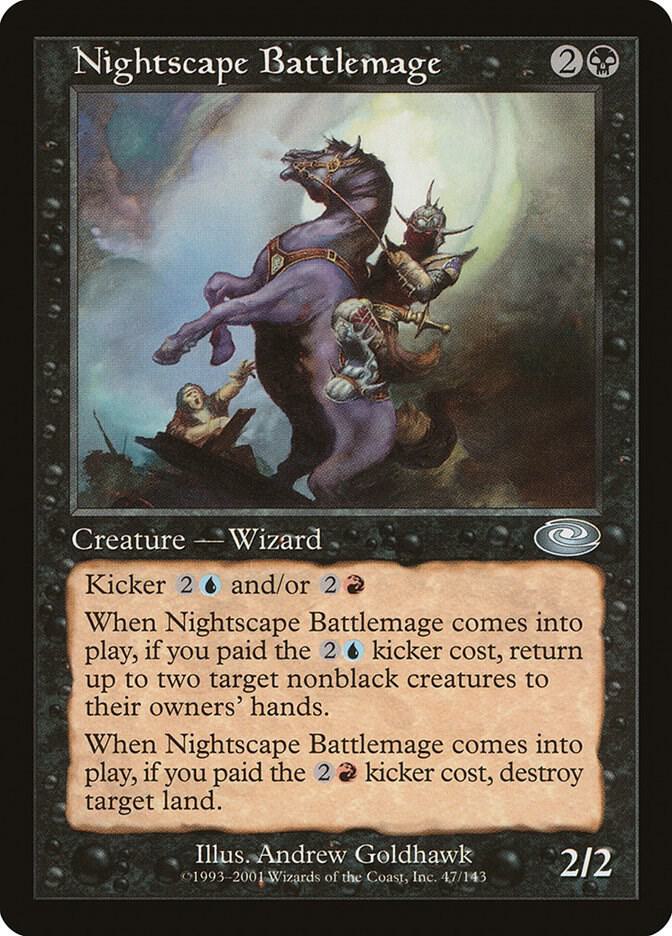 Nightscape Battlemage 47 card from Planeshift