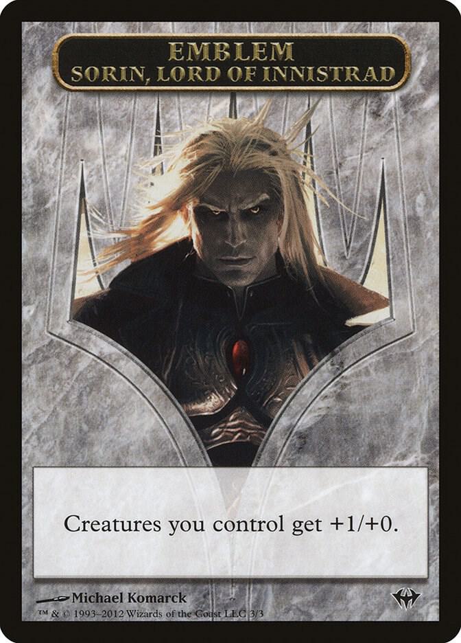 Emblem - Sorin, Lord of Innistrad 3 card from Dark Ascension
