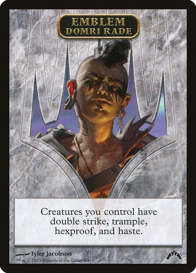 Emblem - Domri Rade 8 card from Gatecrash