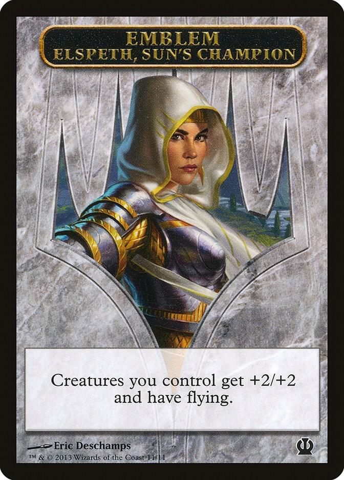 Emblem - Elspeth, Sun's Champion 11 card from Theros