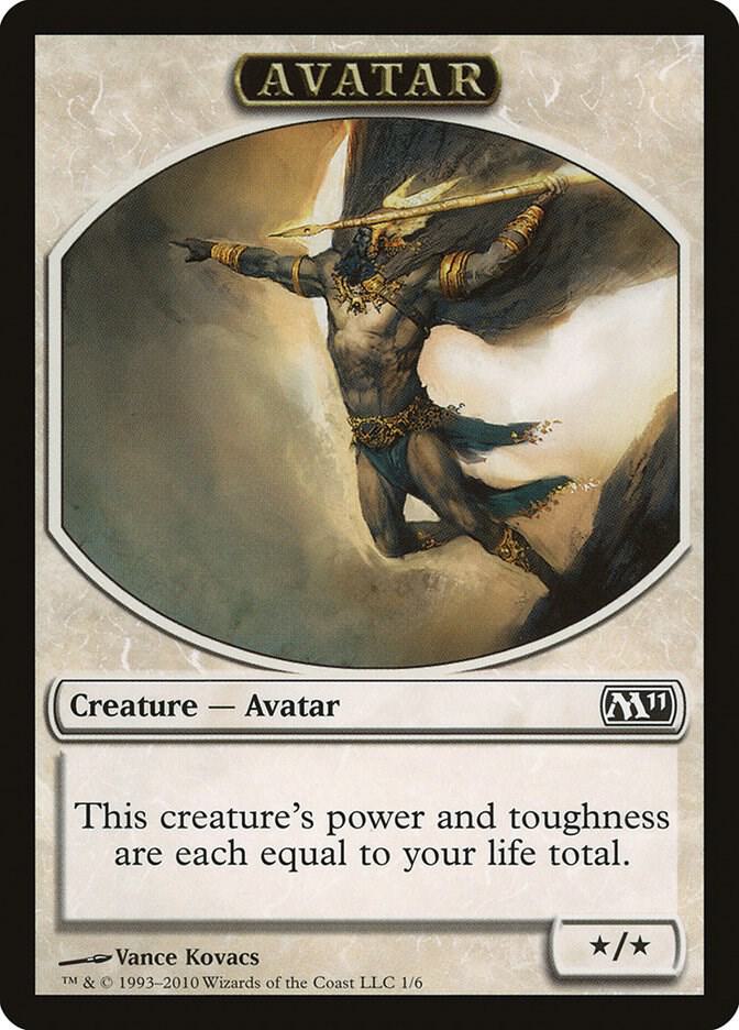 Avatar Token 1 card from Magic 2011 (M11)
