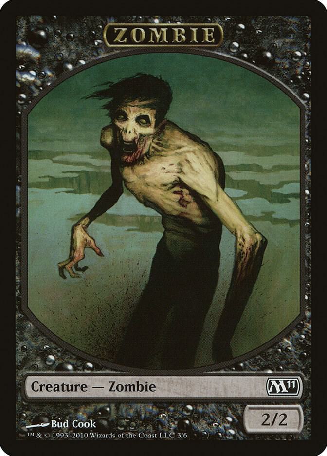 Zombie Token 3 card from Magic 2011 (M11)