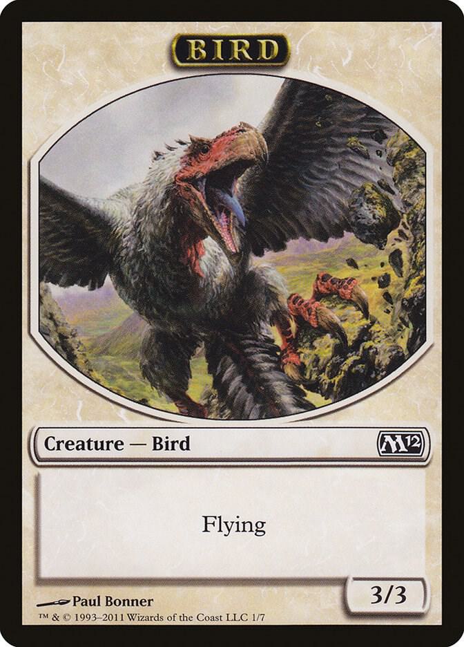Bird Token 1 card from Magic 2012 (M12)
