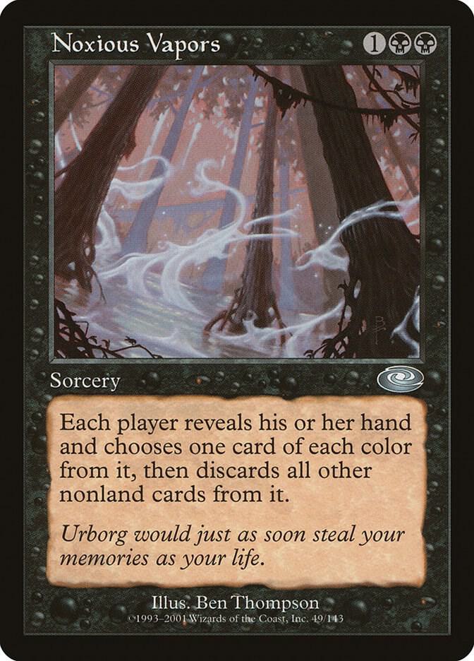 Noxious Vapors 49 card from Planeshift