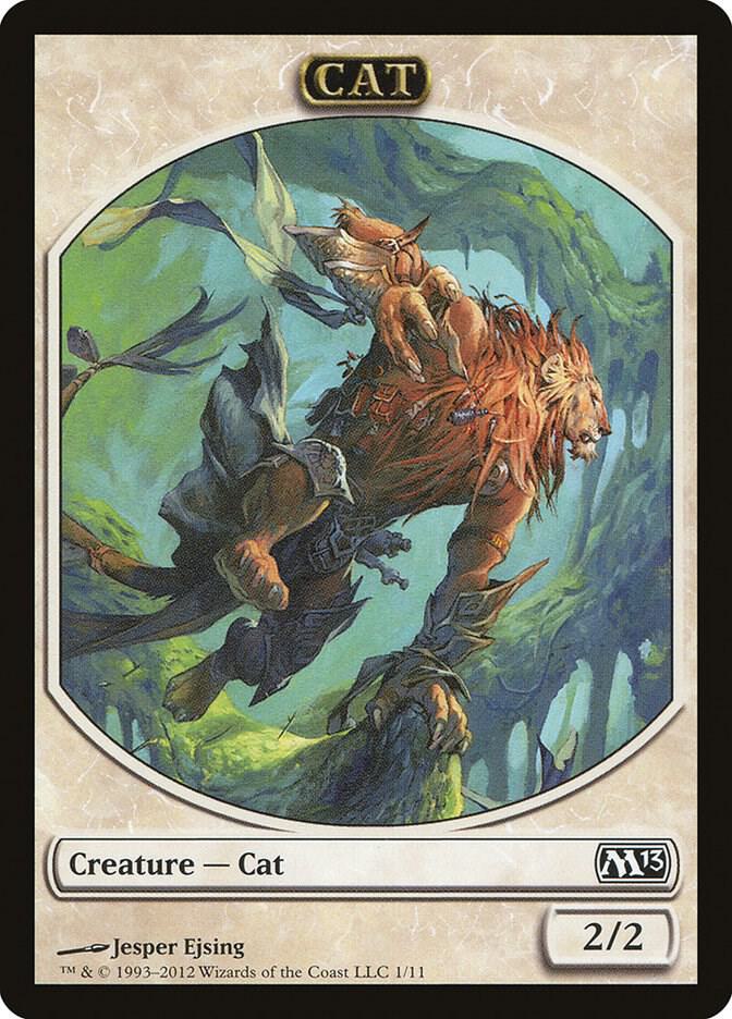 Cat Token 1 card from Magic 2013 (M13)