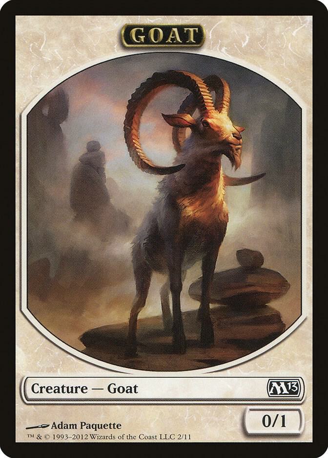 Goat Token 2 card from Magic 2013 (M13)