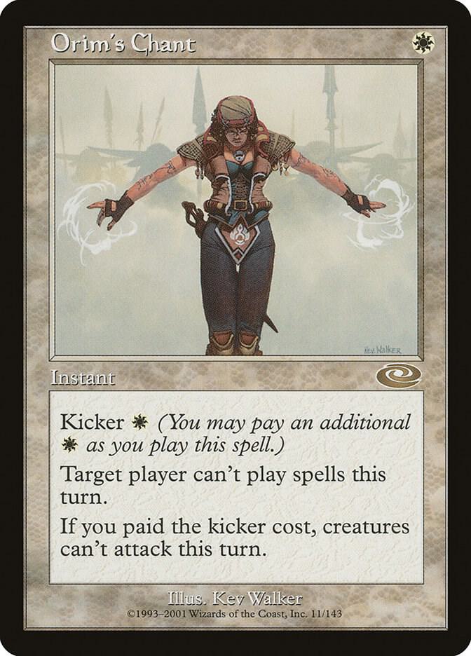 Orim's Chant 11 card from Planeshift