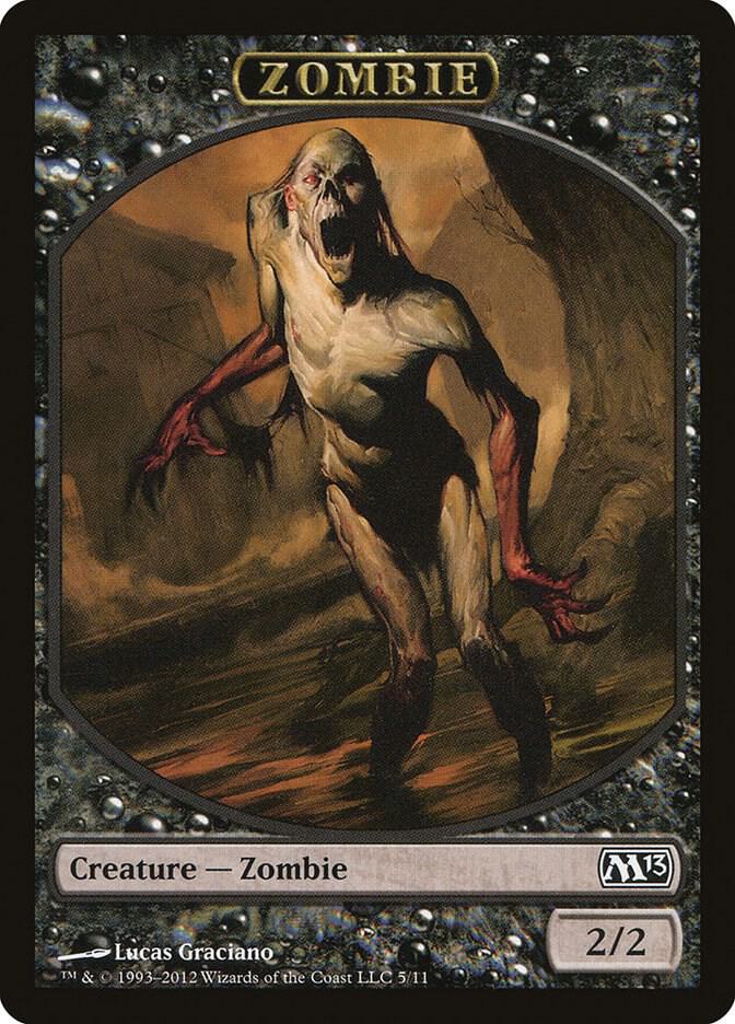 Zombie Token 5 card from Magic 2013 (M13)
