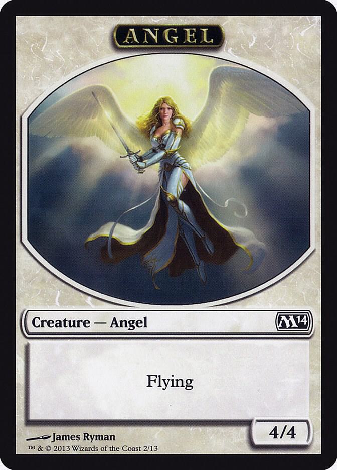 Angel Token 2 card from Magic 2014 (M14)