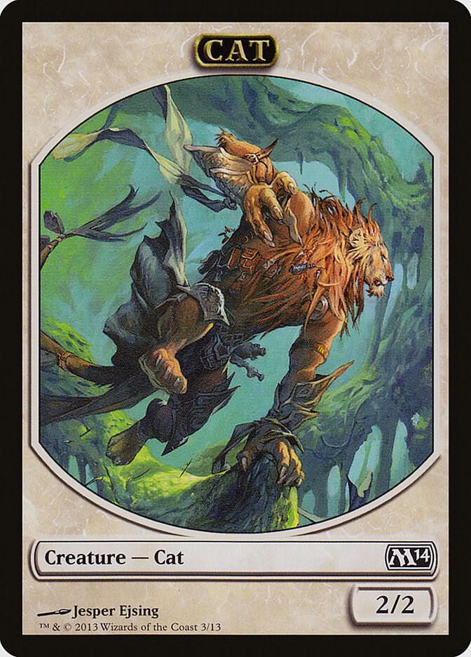 Cat Token 3 card from Magic 2014 (M14)