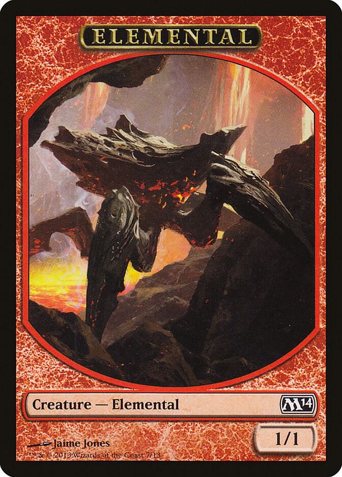 Elemental Token 7 card from Magic 2014 (M14)