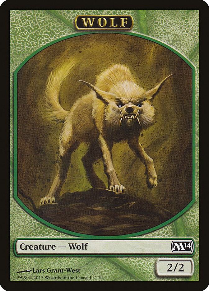 Wolf Token 11 card from Magic 2014 (M14)